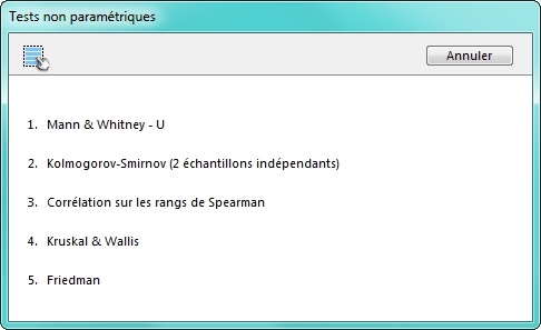 Tests non paramétriques